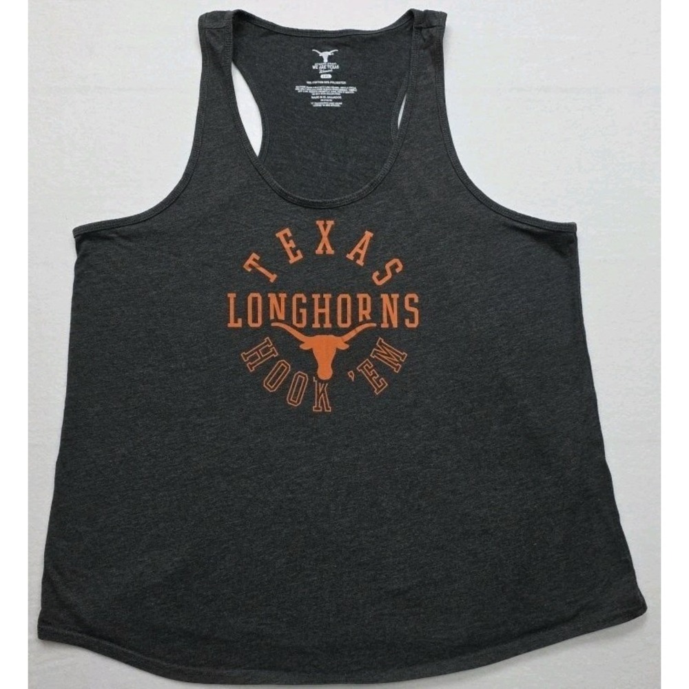 Authentic Apparel We Are Texas Womens Tank Top Grey 2XL